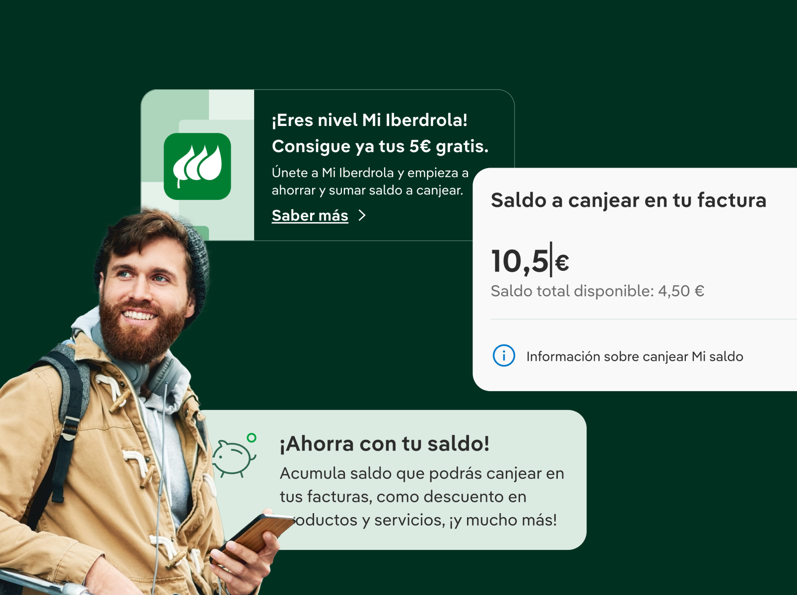 Iberdrola loyalty program UI elements and states - Ignacio Benito